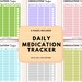 Daily Medication Tracker, Printable Medication Log, Daily Medication ...