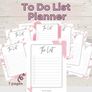 To Do List Printable, To Do List Planner Page, Productivity Planner, To Do List Printable Template, Planner Insert, A4, A5, US Letter