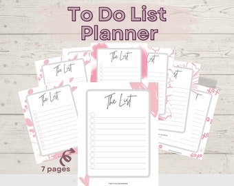 To Do List Printable, To Do List Planner Page, Productivity Planner, To Do List Printable Template, Planner Insert, A4, A5, US Letter
