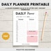 Daily Planner Printable, Daily Printable Inserts, Time Blocking ...