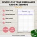 Printable Password Tracker, Password Log, Address Book Pages, Instant ...