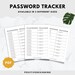 Printable Password Tracker, Password Log, Address Book Pages, Instant ...