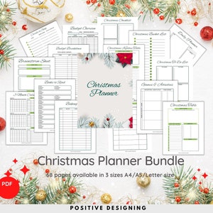 Christmas Planner Printable, Holiday Planner, Gift Budget Planner, Xmas Planner, Christmas Gift List, Christmas Binder, Christmas To Do List