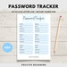 Printable Password Tracker, Password Log, Address Book Pages, Instant ...