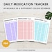 Daily Medication Tracker, Printable Medication Log, Daily Medication ...