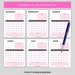 Blank Monthly Calendar Printable, Minimalist Calendar Template PDF ...