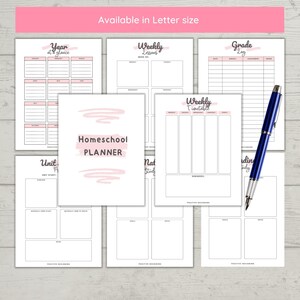 Homeschool Planner Pages, Homeschool Planner BUNDLE, Printable ...