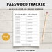 Printable Password Tracker, Password Log, Address Book Pages, Instant ...