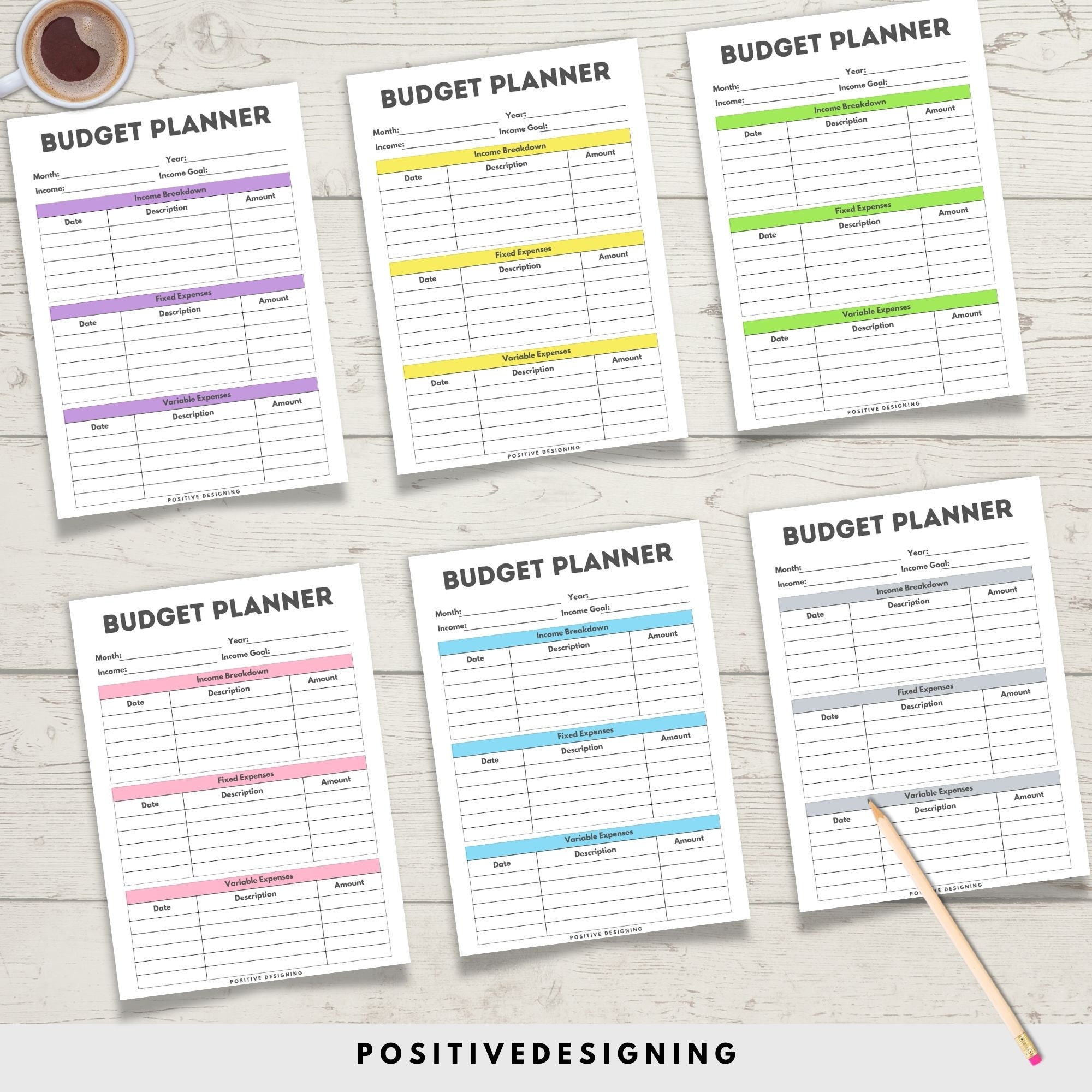 Spending Tracker Printable Monthly Expense Log Business Expense Planner ...