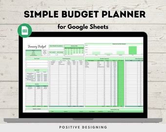 Budget Planner Google Sheet Monthly Budget Spreadsheet Paycheck Budget Template Simple Weekly Financial Planner Beginners Biweekly Budgeting