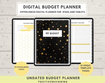 Money Planner - Digital Budget Planner - Savings Planner - Budget Planner - Financial Planner - Debt Payment Planner - Spending Planner