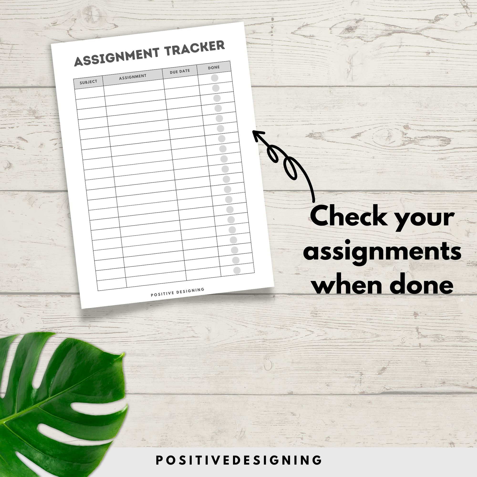Assignment Planner, Assignment Tracker, Table Assignments, Homework ...