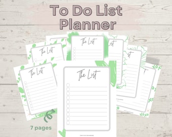 To Do List Printable, To Do List Planner Page, Productivity Planner, To Do List Printable Template, Planner Insert, A4, A5, US Letter