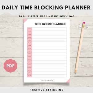 Tijdblokkering Weekplanner Afdrukbaar, Tijdblokkering pdf, Tijdblokkering Planner, Weekschema, Tijdblok Dagelijkse Planner, Tijdboksen