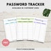 Printable Password Tracker, Password Log, Address Book Pages, Instant ...