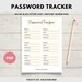 Printable Password Tracker, Password Log, Address Book Pages, Instant ...