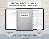 Money Planner - Digital Budget Planner - Savings Planner - Gray Budget Planner - Financial Planner - Debt Payment Planner - Spending Planner