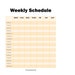 Half Hour Weekly Schedule Printable, Half Hour Daily Schedule Template ...