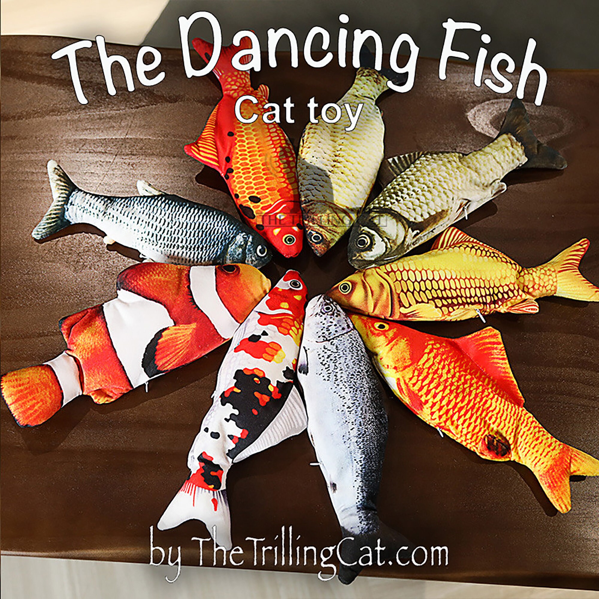 Interactive Dancing Fish cat and kitten toy, cat kicker, the toy that…