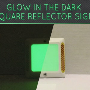 Glow in the Dark Shiny Square Block Riser Luminous Reflective Pavement Marker Road Sign Reflector ABS Body Material image 3