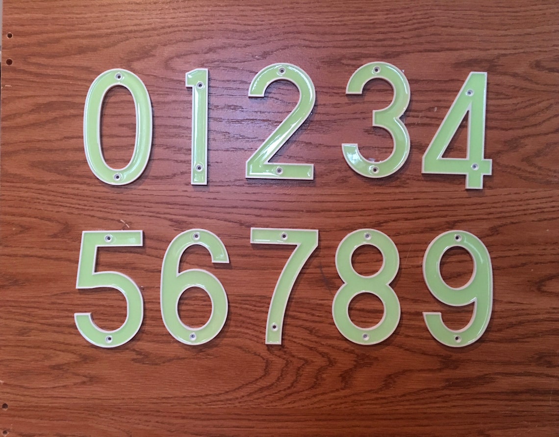 Glow in the Dark House Numbers Etsy UK