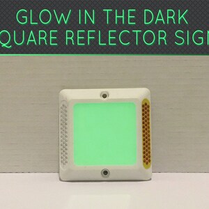 Glow in the Dark Shiny Square Block Riser Luminous Reflective Pavement Marker Road Sign Reflector ABS Body Material image 2