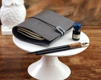 Handmade Leather Travelers Notebook for Journaling Travel Organizer for Writing Diary Bullet Journal Leather Companion Travel Book for Gift