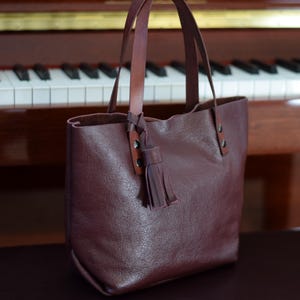 Perfect Leather Mini Tote for Women Handbag for Shopping Leather Bag for Business Casual Leather Purse Travel Bag Stylish Tote Gift for Her