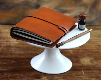 Leather Travelers Notebook Genuine Leather Journal Refillable Planner Stylish Leather Bullet Journal Diary Writing Companion Book for Gift