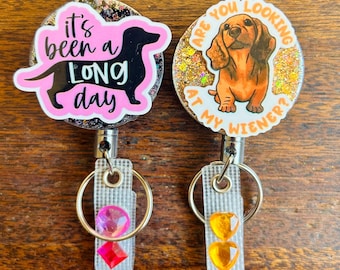 Dachshund Retractable Badge Reel: Wiener Dog Lovers