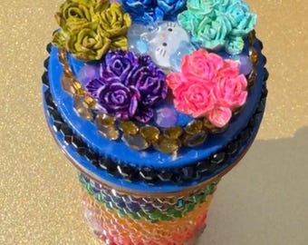 Rainbow hello Kitty medication bottle