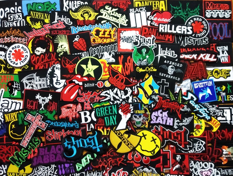 Wholesale Random Band Music Rock Metal Heavy Pop Punk Set Motif Diy / coudre sur patch / cadeau pour elle / patchs pour jeans image 3