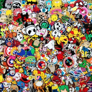 Random Wholesale Lot 20 Cartoon Cute Superhero Heroes Movie Character Sew Embroidered Iron on Patch / gift for her