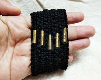 10 pcs SAI SIN & Takut Bracelet Buddha Black Cord Thai Amulet Rich Wealth Protect Life / Thai Amulet Wristband Lucky Wealthy Holy