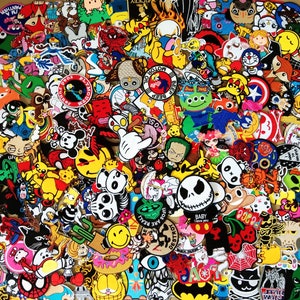 Random Wholesale Lot Cartoon Cute Superhero Heroes Movie Character Sew Embroidered Iron on Patch / gift for her