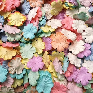 Petal Carnation bloem papier Mulberry papier 25 mm. Pastal kleur/bloem papier/handgemaakte/ambachtelijke/scrapbooking/kaart accessoires