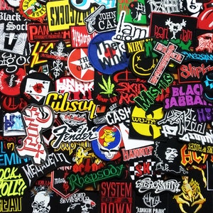 Wholesale Random Band Music Rock Metal Heavy Pop Punk Set Motif Diy / coudre sur patch / cadeau pour elle / patchs pour jeans image 5