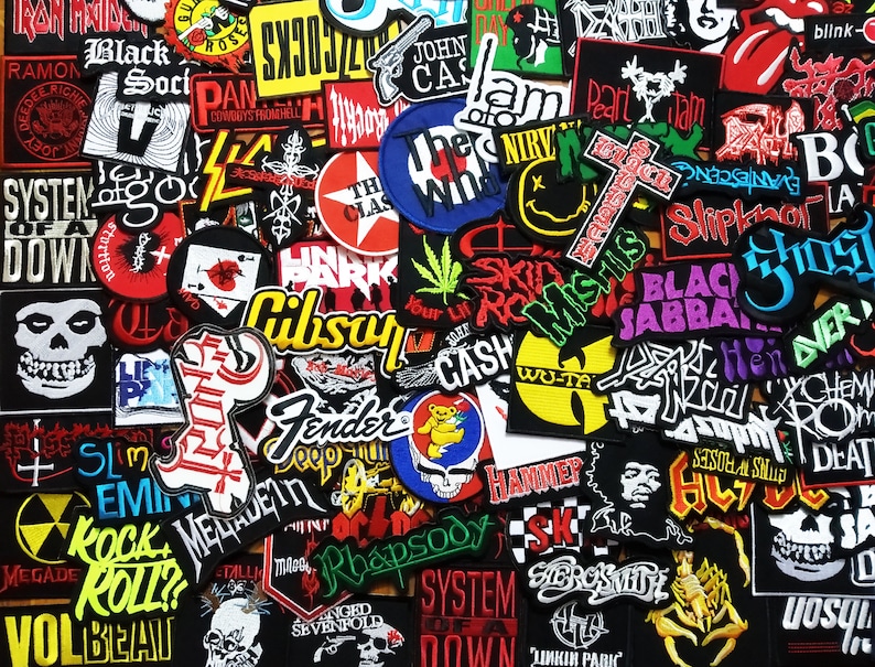 Wholesale Random Band Music Rock Metal Heavy Pop Punk Set Motif Diy / coudre sur patch / cadeau pour elle / patchs pour jeans image 5