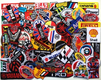 Wholesale Random Lot Car Race Auto Motor Biker Motorcycle MotoGP Iron on Patch for jackets/ gift for her