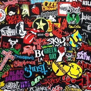 Wholesale Random Band Music Rock Metal Heavy Pop Punk Set Motif Diy /sew on patch/ gift for her/ patches for jeans