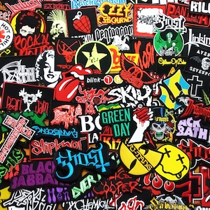 Wholesale Random Band Music Rock Metal Heavy Pop Punk Set Motif Diy / coudre sur patch / cadeau pour elle / patchs pour jeans image 1