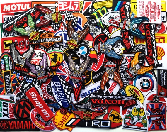 Wholesale Random Lot Car Race Auto Motor Biker Motorcycle Motogp Iron on  Patch for Jackets. Sew on Patch/ Gift for Her/ Patches for Jeans 