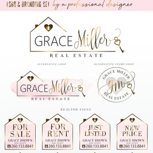 Makelaarslogo, ontwerp onroerendgoedlogo, Key Heart Realtor-branding, Keller Williams-logo, Keller Williams-kleuren, makelaarset 66 5