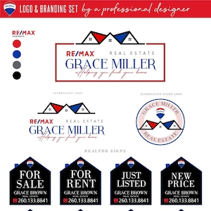 Logotipo de agente inmobiliario, Diseño de logotipo de bienes raíces, Marca de agente inmobiliario, Logotipo de agente inmobiliario, Logotipo de Re/Max, Colores RE/MAX, REMAX 66 5
