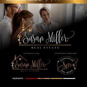 Logotipo de agente inmobiliario Diseño de logotipo de bienes raíces Logotipo de bienes raíces moderno Tarjetas de presentación de bienes raíces Logotipo de sello de bienes raíces Realty 166