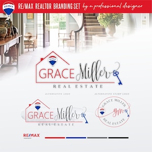 Logotipo do corretor de imóveis, Design de logotipo imobiliário, Marca do corretor de imóveis, Logotipo do corretor de imóveis, Logotipo Re/Max, Cores RE/MAX, REMAX 66