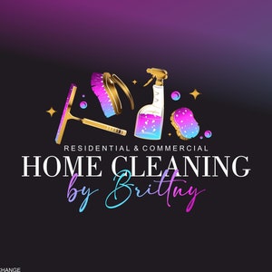 Logotipo e marca de limpeza atraentes para limpeza residencial e residencial (digital) Cartão de visita Folheto Mídia social Destaques do Instagram 218