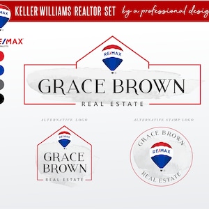 Logotipo de agente inmobiliario, Diseño de logotipo de bienes raíces, Marca de agente inmobiliario, Logotipo de agente inmobiliario, Logotipo de Re/Max, Colores RE/MAX, REMAX 64