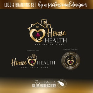 Logo thuiszorg, logo thuiszorg, logo thuiszorg verpleegkundige, logo hart ouderenzorg, logoset verpleeghuis, logo set ouderenzorg 111