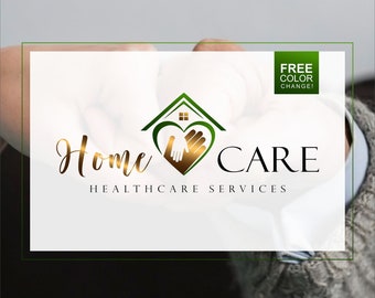 Homecare logo for home nurse homecare agency home healthcare nursing logo elderly care logo nursing home branding kit for elder care 104